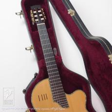 Sand Guitar Custom Nylon Strings Abalone Trim Mahogany_8