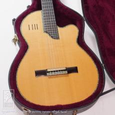 Sand Guitar Custom Nylon Strings Abalone Trim Mahogany_10