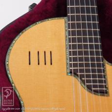 Sand Guitar Custom Nylon Strings Abalone Trim Mahogany_12