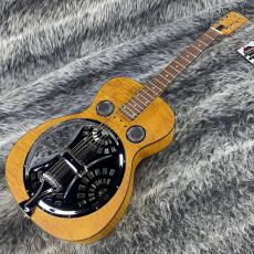 Dobro Hound Dog Deluxe Round Neck Vintage Brown_4