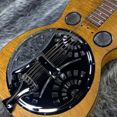 Dobro Hound Dog Deluxe Round Neck Vintage Brown_5