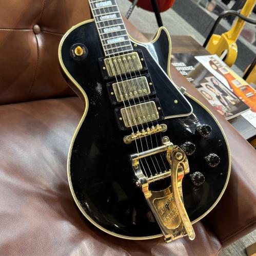 Gibson Murphy Lab 1957 Les Paul Custom 3-Pickup w/Bigsby Light Aged Ebony #742406【4.38kg】