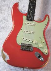 Fender Custom Shop Limited Edition 1963 Stratocaster Heavy Relic Aged Fiesta Red #CZ576062 【3.56kg/極上漆黒指板】_2
