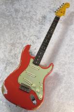 Fender Custom Shop Limited Edition 1963 Stratocaster Heavy Relic Aged Fiesta Red #CZ576062 【3.56kg/極上漆黒指板】_5