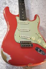 Fender Custom Shop Limited Edition 1963 Stratocaster Heavy Relic Aged Fiesta Red #CZ576062 【3.56kg/極上漆黒指板】_7