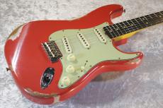Fender Custom Shop Limited Edition 1963 Stratocaster Heavy Relic Aged Fiesta Red #CZ576062 【3.56kg/極上漆黒指板】_8