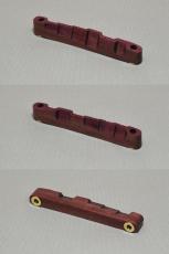 WALKiN' Purpleheart Bridge Saddle BS175PH / サドルブッシング付き / ※弦溝プレ加工あり