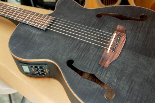 ARIA  FET-F2 STBK 　Fホール　エレアコ　サテン　ブラック　黒　Satin Black