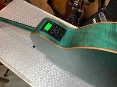 ARIA FET-F2 STBL Stained Blue Fホール エレアコ サテン_3