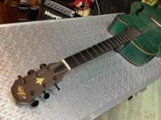 ARIA FET-F2 STBL Stained Blue Fホール エレアコ サテン_4