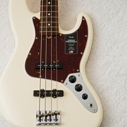 Fender American Professional II Jazz Bass Olympic White【超軽量個体】【ギグバッグ&ストラッププレゼント】