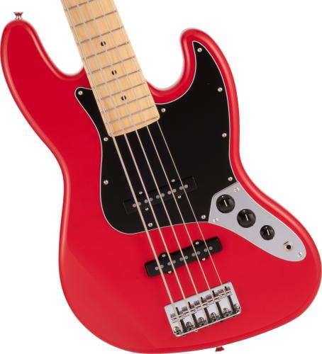 Fender Made in Japan Hybrid II Jazz Bass V  Maple Fingerboard Modena Red【お取り寄せ商品】