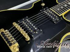 FERNANDES Limited Edition MV-480HT TOMOYASU HOTEI Signature 1990 Black w/GUITARHYTHM Inlay “Ultra Rare Gear”_7