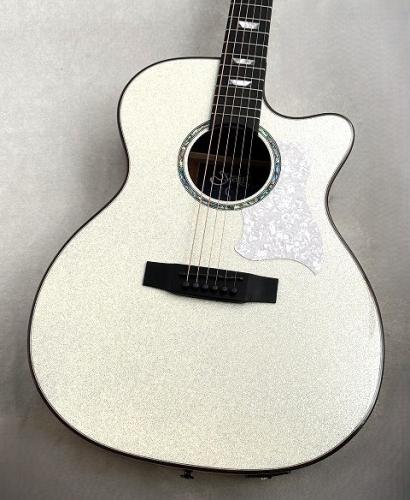 S.Yairi 【S.Yairi】YATK-1400EC/WHG 【エレアコ】【ホワイトグリッターカラー】