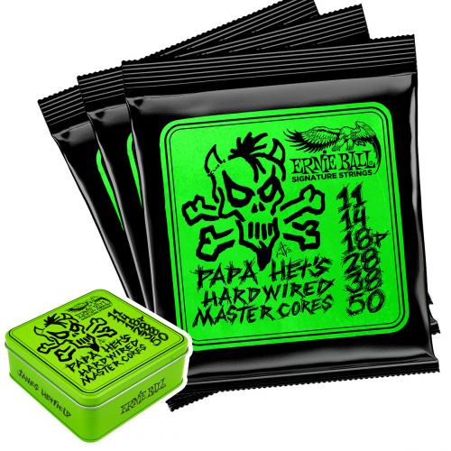 ERNIE BALL #3821 PAPA HET'S 3P TIN 11-50 メタリカ ジェイムズ・ヘットフィールド シグネイチャー