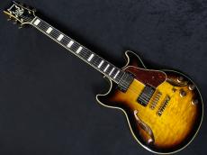 Ibanez AM93QM Antique Yellow Sunburst 2021_2