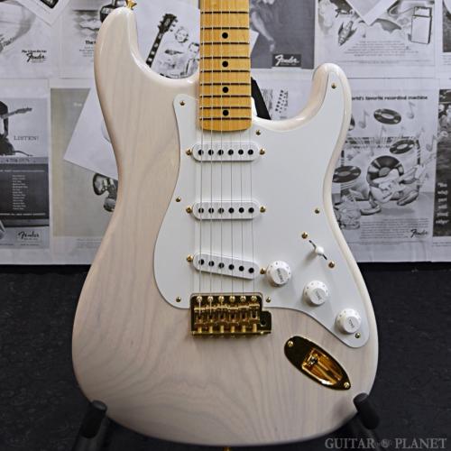 Fender Custom Shop Guitar Planet Exclusive 1955 Stratocaster Gold Hardware Lush Closet Classic -White Blonde-