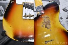 Fender Custom Shop ~Custom Collection~ 1961 Telecaster Heavy Relic -Faded/Aged Bleached 3 Color Sunburst-_9