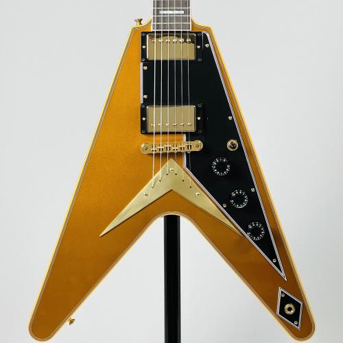 Gibson ~Japan Limited Run~ Flying V Custom w/ Ebony Fingerboard All Double Gold Gloss #CS503681