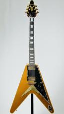 Gibson ~Japan Limited Run~ Flying V Custom w/ Ebony Fingerboard All Double Gold Gloss #CS503681_2