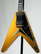 Gibson ~Japan Limited Run~ Flying V Custom w/ Ebony Fingerboard All Double Gold Gloss #CS503681_5