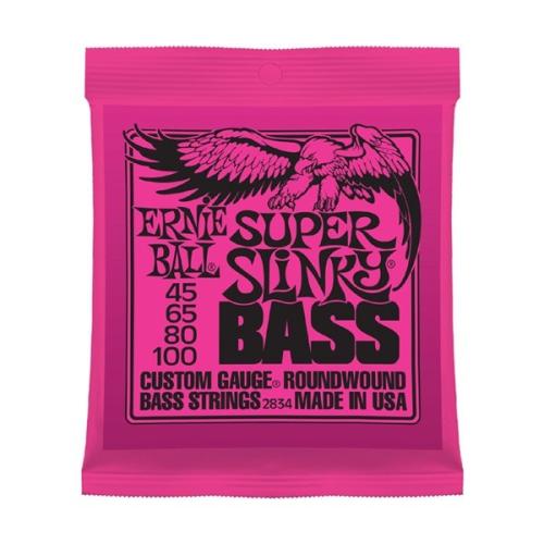 ERNIE BALL 2834 ニッケル 45-100 スーパースリンキーエレキベース弦
