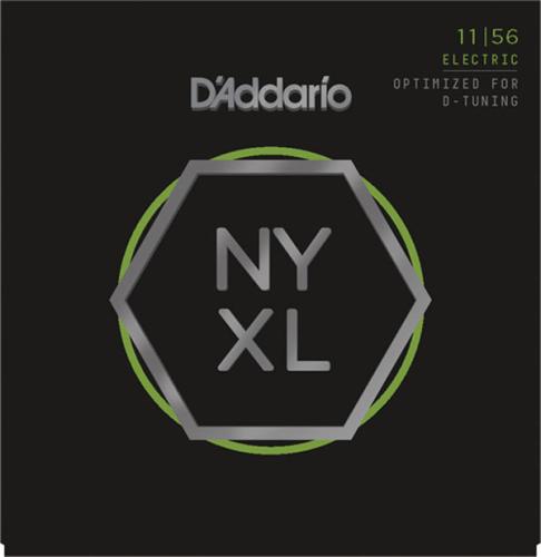 D'addario NYXL1156 11-56 ミディアムトップエクストラヘビーボトムエレキギター弦