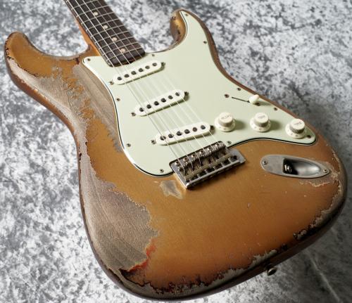 Fender Custom Shop MBS 60's Stratocaster Heavy Relic by Dale Wilson / Green Gold Patina Over 3-Tone Sunburst [3.38kg]