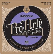 D'addario EJ44 シルバーワウンド クリアナイロン エクストラハードテンションプロアルテ クラシックギター弦