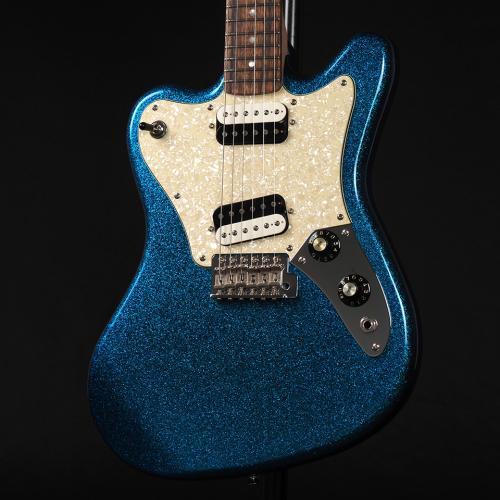 Squier Paranormal Super-Sonic Laurel Fingerboard Pearloid Pickguard ~Blue Sparkle~
