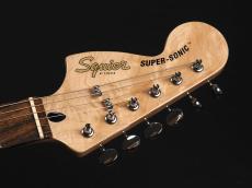 Squier Paranormal Super-Sonic Laurel Fingerboard Pearloid Pickguard ~Blue Sparkle~_3