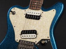 Squier Paranormal Super-Sonic Laurel Fingerboard Pearloid Pickguard ~Blue Sparkle~_4