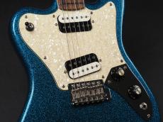 Squier Paranormal Super-Sonic Laurel Fingerboard Pearloid Pickguard ~Blue Sparkle~_5