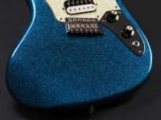 Squier Paranormal Super-Sonic Laurel Fingerboard Pearloid Pickguard ~Blue Sparkle~_7