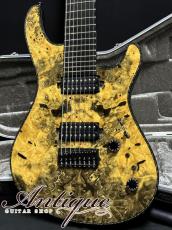 MAYONES Regius 8M Baritone Neck-Thru 2014 Trans Natural Gross w/BK PU EX+++ 4.06kg "Killer Buckeye Burl Top"_2