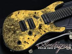 MAYONES Regius 8M Baritone Neck-Thru 2014 Trans Natural Gross w/BK PU EX+++ 4.06kg "Killer Buckeye Burl Top"_4