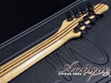 MAYONES Regius 8M Baritone Neck-Thru 2014 Trans Natural Gross w/BK PU EX+++ 4.06kg "Killer Buckeye Burl Top"_9