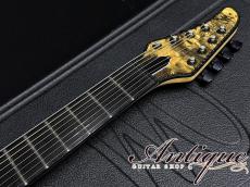 MAYONES Regius 8M Baritone Neck-Thru 2014 Trans Natural Gross w/BK PU EX+++ 4.06kg "Killer Buckeye Burl Top"_10