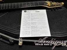 MAYONES Regius 8M Baritone Neck-Thru 2014 Trans Natural Gross w/BK PU EX+++ 4.06kg "Killer Buckeye Burl Top"_11