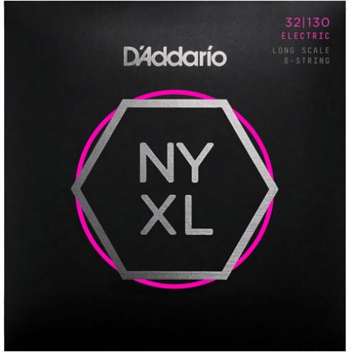 D'addario NYXL32130 ニッケル 32-130 6-String レギュラーライト6弦エレキベース弦