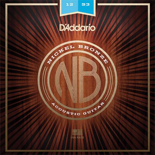 D'addario NB1253 ニッケルブロンズ 12-53 ライトアコースティックギター弦