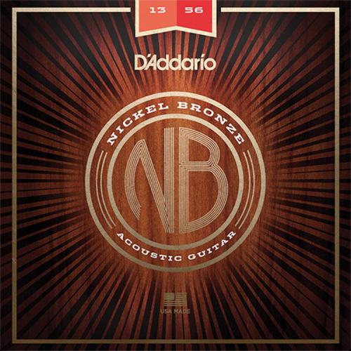 D'addario NB1356 ニッケルブロンズ 13-56 ミディアムアコースティックギター弦