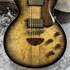 Bizen Works 【ハカランダ】Custom Grain Arched Spalted Maple Top Jacaranda FB Black Burst [3.60kg]美品中古 3F_4