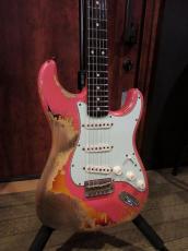 Fender Custom Shop 2020 Winter NAMM Show Limited 60-63 Stratocaster Super Heavy Relic / Fiesta Red over 3 Color Sunburs_2