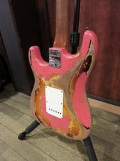 Fender Custom Shop 2020 Winter NAMM Show Limited 60-63 Stratocaster Super Heavy Relic / Fiesta Red over 3 Color Sunburs_6