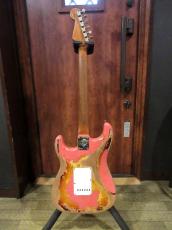 Fender Custom Shop 2020 Winter NAMM Show Limited 60-63 Stratocaster Super Heavy Relic / Fiesta Red over 3 Color Sunburs_7