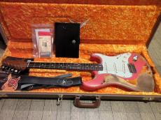 Fender Custom Shop 2020 Winter NAMM Show Limited 60-63 Stratocaster Super Heavy Relic / Fiesta Red over 3 Color Sunburs_8