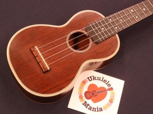 Martin Style 3M Mahogany Soprano with Ebony Fretboard & Ivoroid Binding Ukulele #5452