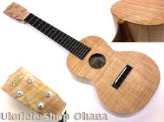 tkitki Ukulele [ECO-C++/Maple1P/Ebony]コンサート マスターグレードフィギャードメイプル #1485