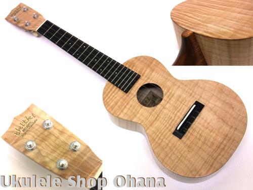 tkitki Ukulele [ECO-C++/Maple1P/Ebony]コンサート マスターグレードフィギャードメイプル #1485